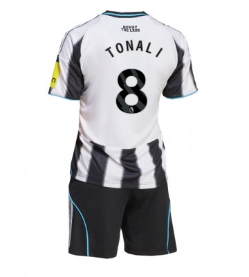 Newcastle United Sandro Tonali #8 Hjemmebanesæt Børn 2025-26 Kort ærmer (+ korte bukser)